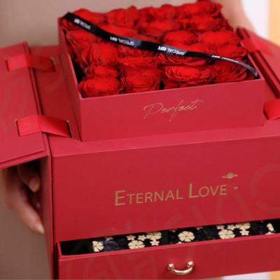 Luxury design cardboard valentine's day gift box for flower